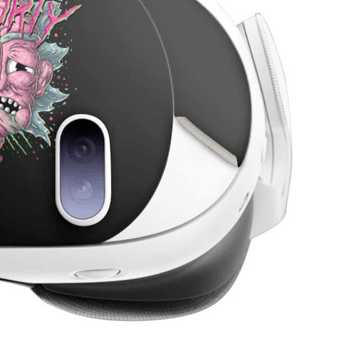 Adult Swim Rick and Morty Split Head Rick Meta Quest 3 Skin