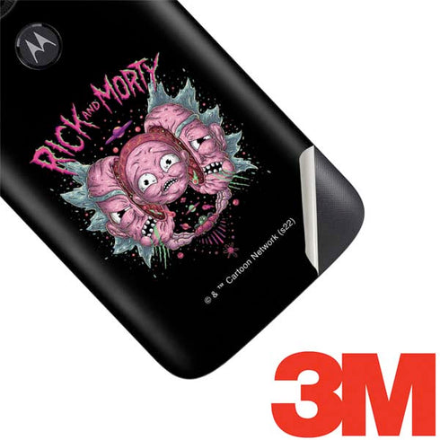 Adult Swim Rick and Morty Split Head Rick Moto E5 Play Skin