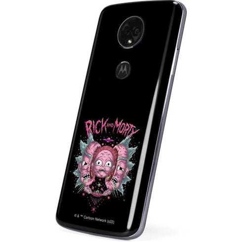 Adult Swim Rick and Morty Split Head Rick Moto E5 Plus Skin