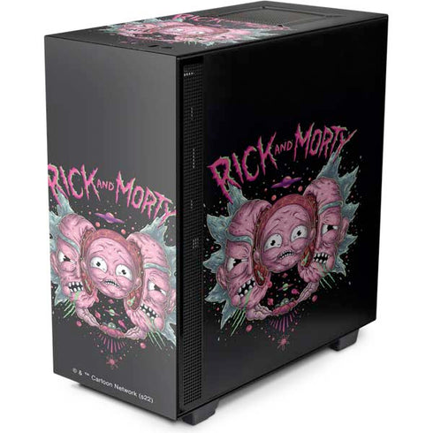 Adult Swim Rick and Morty Split Head Rick NZXT H510 Compact ATX Mid-Tower Case Skin