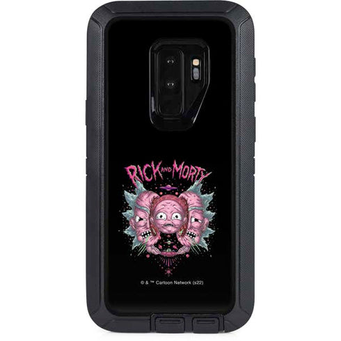 Adult Swim Rick and Morty Split Head Rick Otterbox Defender Galaxy Skin