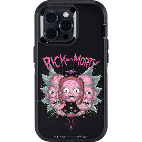 Adult Swim Rick and Morty Split Head Rick Otterbox Defender iPhone Skin