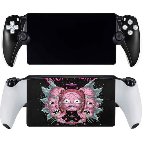 Adult Swim Rick and Morty Split Head Rick PlayStation Portal Remote Player Skin