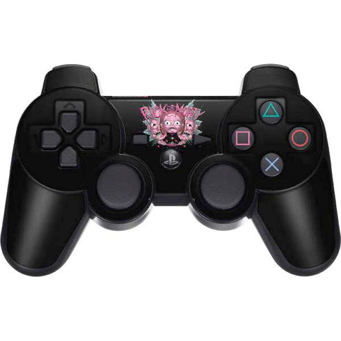 Adult Swim Rick and Morty Split Head Rick PS3 Dual Shock wireless controller Skin