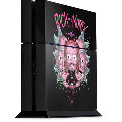 Adult Swim Rick and Morty Split Head Rick PS4 Console Skin