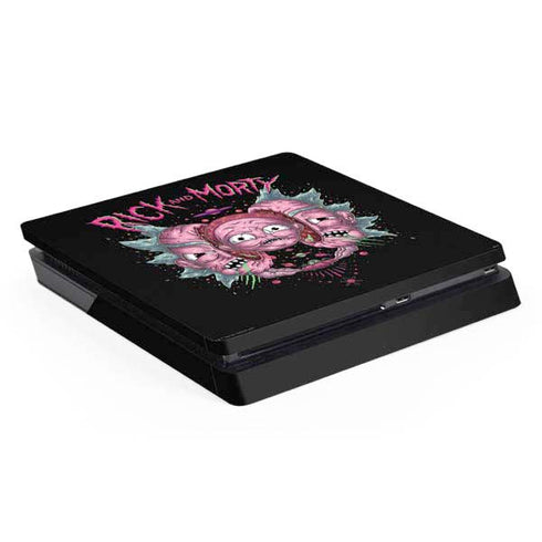 Adult Swim Rick and Morty Split Head Rick PS4 Slim Skin