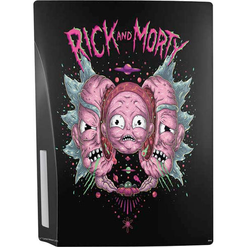 Adult Swim Rick and Morty Split Head Rick PS5 Console Skin