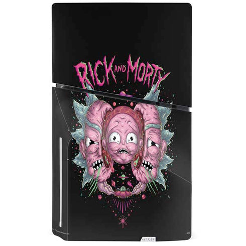 Adult Swim Rick and Morty Split Head Rick PS5 Slim Disk Console Skin