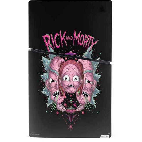 Adult Swim Rick and Morty Split Head Rick PS5 Slim Digital Edition Console Skin