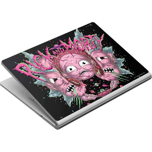 Adult Swim Rick and Morty Split Head Rick Surface Book Skin
