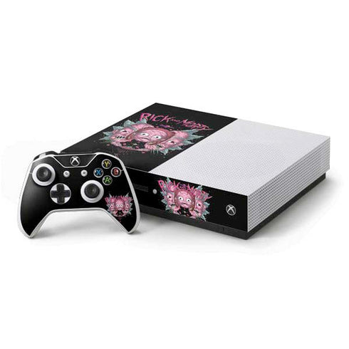 Adult Swim Rick and Morty Split Head Rick Xbox One S Console and Controller Bundle Skin