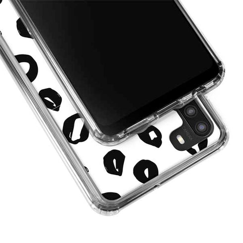 Spotted Animal Print Galaxy A21 Clear Case
