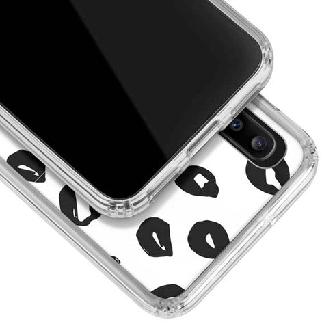 Spotted Animal Print Galaxy A30 Clear Case