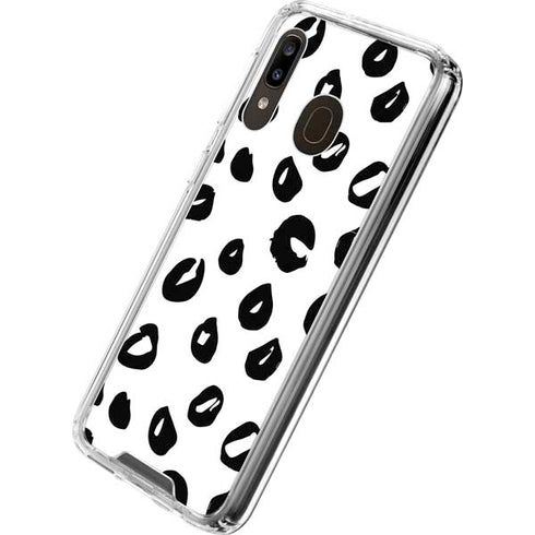 Spotted Animal Print Galaxy A30 Clear Case