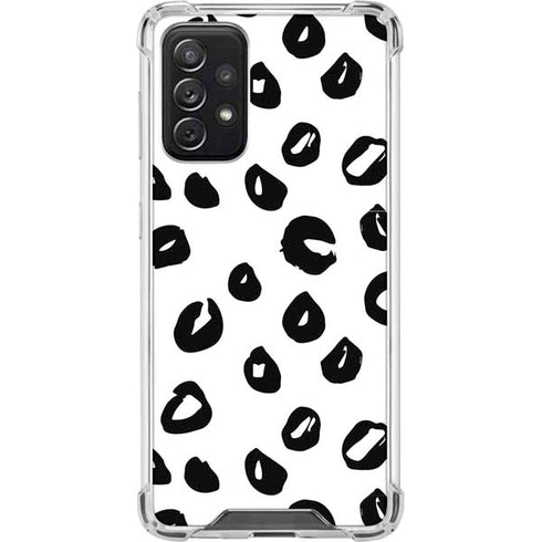 Spotted Animal Print Galaxy A72 5G Clear Case