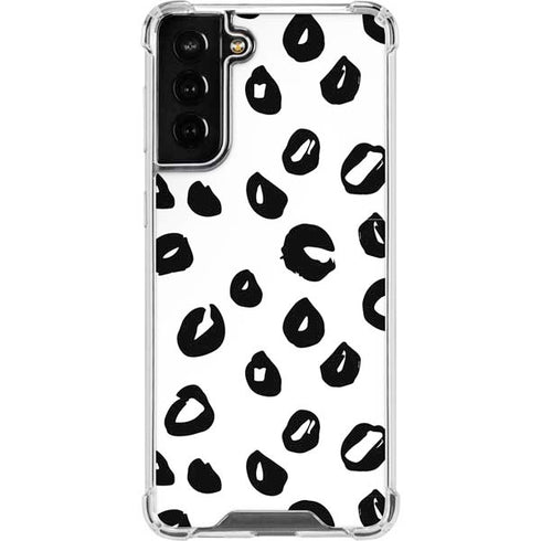 Spotted Animal Print Galaxy S21 FE Clear Case