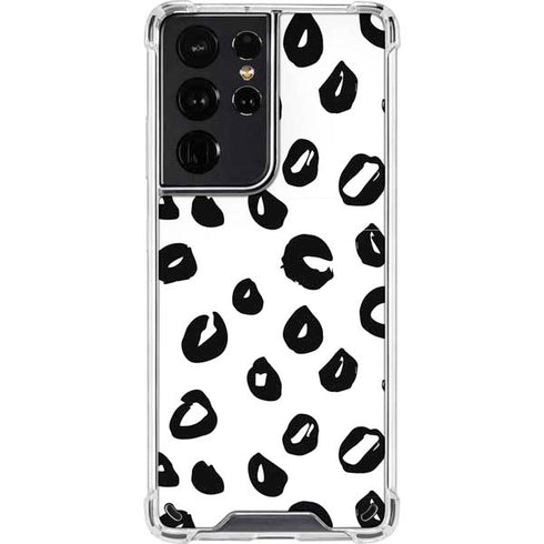 Spotted Animal Print Galaxy S21 Ultra 5G Clear Case