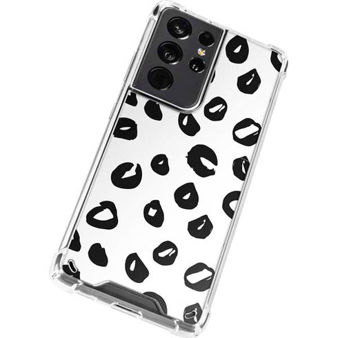 Spotted Animal Print Galaxy S21 Ultra 5G Clear Case