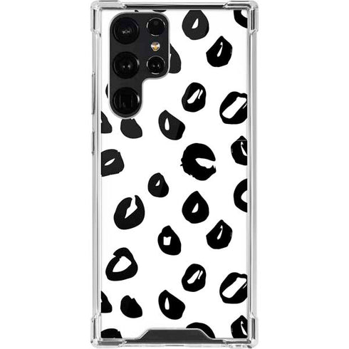 Spotted Animal Print Galaxy S22 Ultra Clear Case