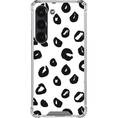 Spotted Animal Print Galaxy S23 Clear Case