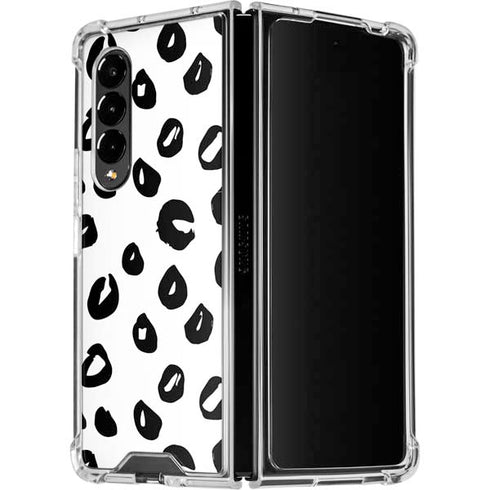 Spotted Animal Print Galaxy Z Fold4 5G Clear Case