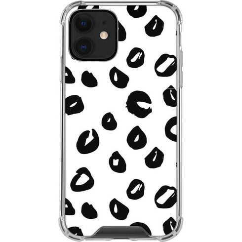 Spotted Animal Print iPhone 12 Clear Case