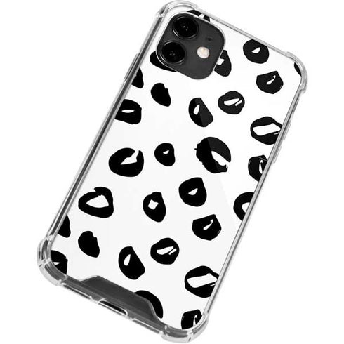 Spotted Animal Print iPhone 12 Clear Case