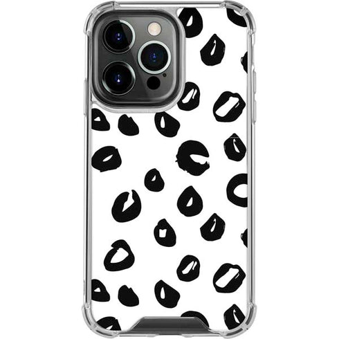 Spotted Animal Print iPhone 13 Pro Clear Case