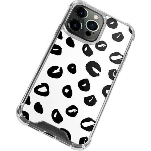 Spotted Animal Print iPhone 13 Pro Clear Case