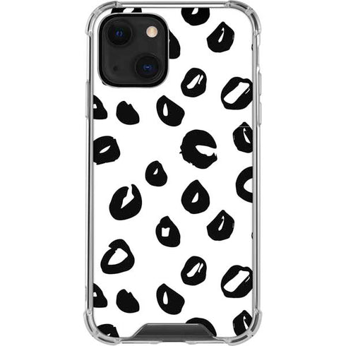 Spotted Animal Print iPhone 14 Plus Clear Case