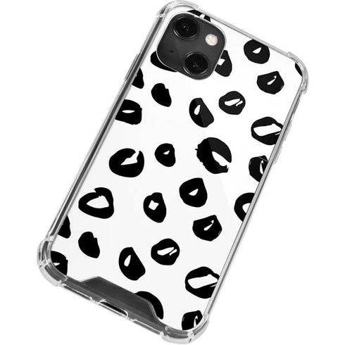 Spotted Animal Print iPhone 14 Plus Clear Case