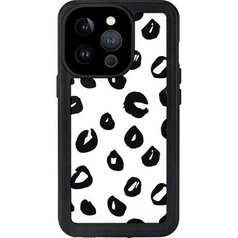 Spotted Animal Print iPhone 14 Pro Waterproof Case