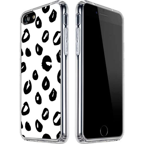 Spotted Animal Print iPhone SE (2nd & 3rd Gen) Clear Case