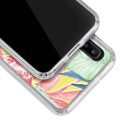 Spring Bird of Paradise Galaxy A30 Clear Case