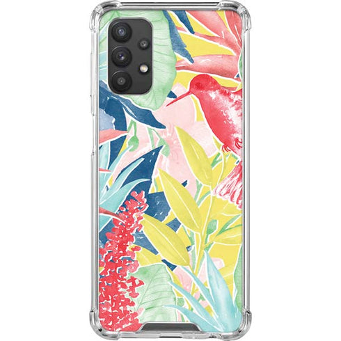 Spring Bird of Paradise Galaxy A32 5G Clear Case