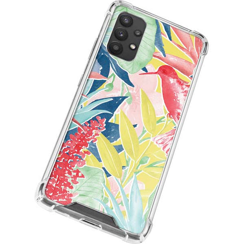 Spring Bird of Paradise Galaxy A32 5G Clear Case