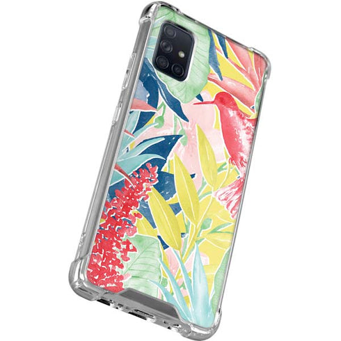 Spring Bird of Paradise Galaxy A51 5G Clear Case