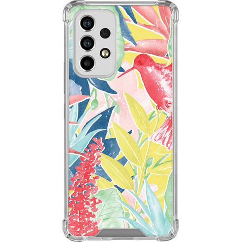 Spring Bird of Paradise Galaxy A53 5G Clear Case