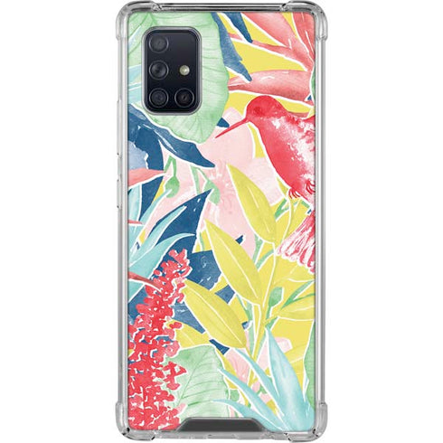 Spring Bird of Paradise Galaxy A71 5G Clear Case