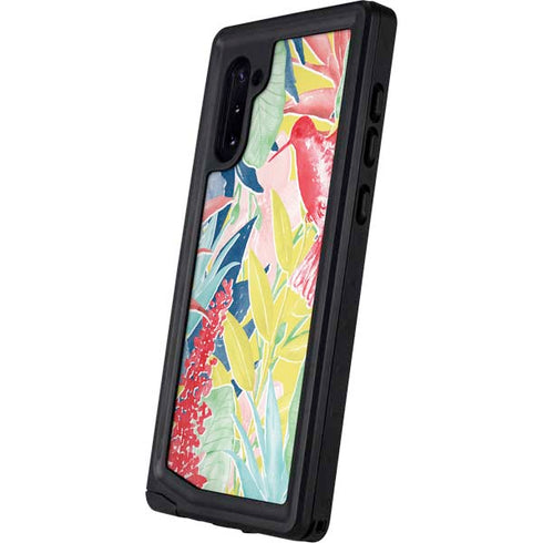 Spring Bird of Paradise Galaxy Note 10 Waterproof Case