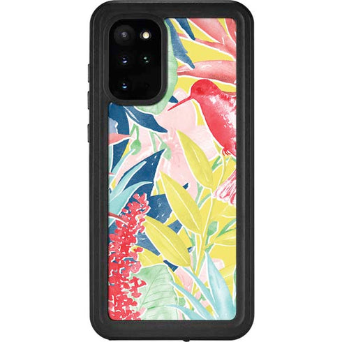 Spring Bird of Paradise Galaxy S20 Plus Waterproof Case