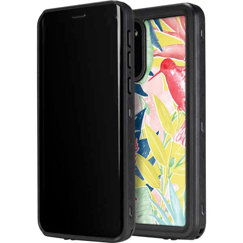 Spring Bird of Paradise Galaxy S20 Plus Waterproof Case