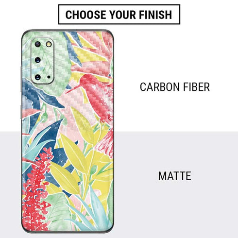 Spring Bird of Paradise Galaxy S20 Skin