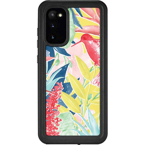 Spring Bird of Paradise Galaxy S20 Waterproof Case