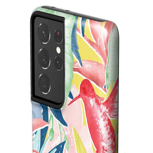 Spring Bird of Paradise Galaxy S21 Ultra 5G Pro Case