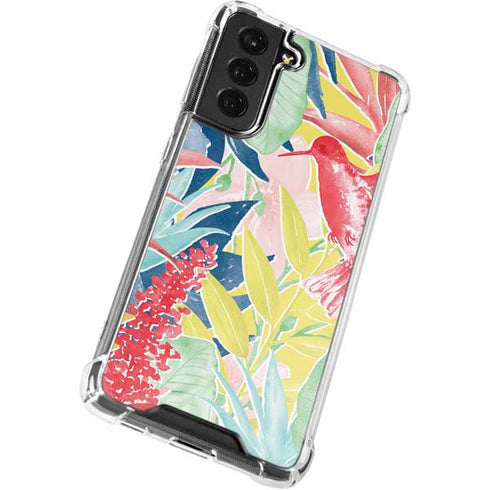 Spring Bird of Paradise Galaxy S22 Plus Clear Case