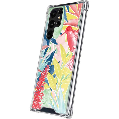 Spring Bird of Paradise Galaxy S22 Ultra Clear Case