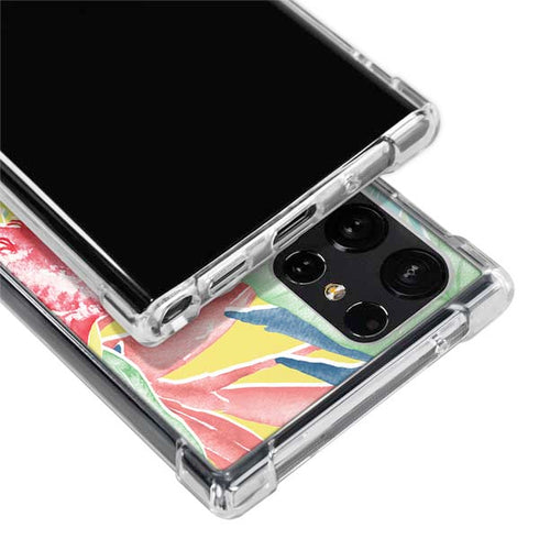 Spring Bird of Paradise Galaxy S22 Ultra Clear Case
