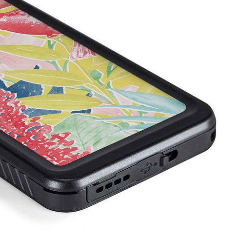 Spring Bird of Paradise Galaxy S23 Plus Waterproof Case