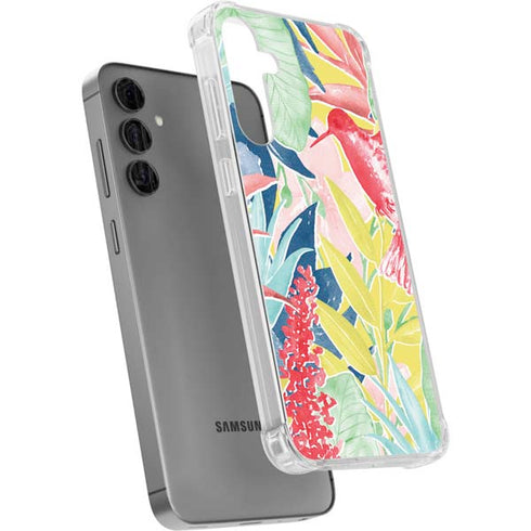 Spring Bird of Paradise Galaxy S24 Plus Clear Case